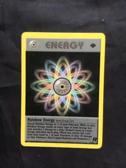 Pokemon Cards: Team Rocket 1st Edition Rare: Rainbow Energy 80/82 - Image 1