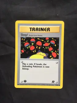 Pokemon Cards: Team Rocket 1st Edition Common: Sleep! 79/82 - Image 1
