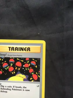 Pokemon Cards: Team Rocket 1st Edition Common: Sleep! 79/82 - Image 3