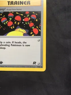 Pokemon Cards: Team Rocket 1st Edition Common: Sleep! 79/82 - Image 4