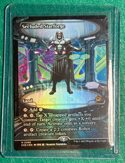 MTG Edge of Eternities (Japanese Showcase Foil) Secluded Starforge EOE#366 - Image 1