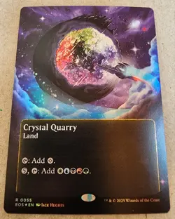 Crystal Quarry - #55 Foil (Borderless) Edge of Eternities: Stellar Sights - Mtg - Image 1