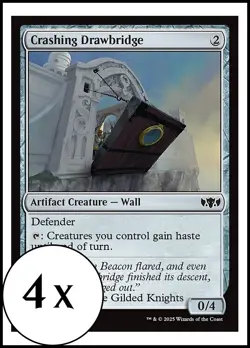 MTG - 4 x Crashing Drawbridge - Tarkir: Dragonstorm - Playset 4x x4 - Image 1