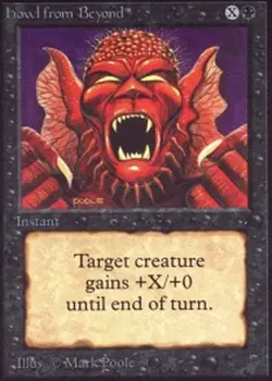 1 x Howl from Beyond - Alpha - Heavy Play - MTG - Image 1
