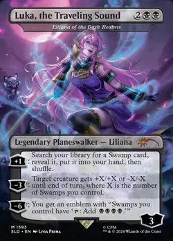 MTG Luka, the Traveling Sound - Liliana of the Dark Realms - Rainbow Foil, NM-Mi - Image 1