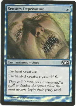 1x Foil - Sensory Deprivation - Magic the Gathering MTG Magic 2014 M14 - Image 1