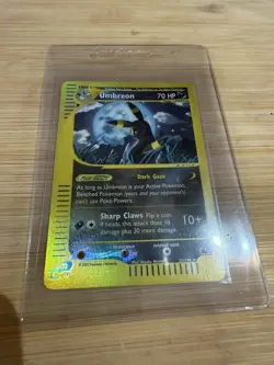 Pokemon TCG Umbreon Skyridge Rare Non-Holo Card 32/144 Vintage LP 2003 - Image 2