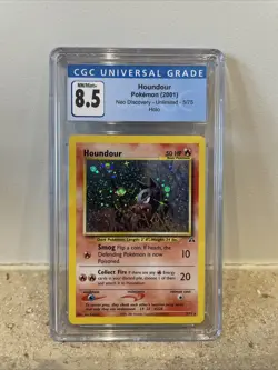 Houndour Unlimited Neo Discovery 5/75 Pokemon Card MINT Holo CGC 8.5 - Image 1