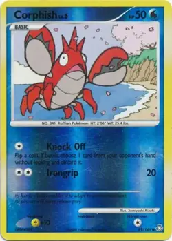 1x Corphish - 89/146 - Common - Reverse Holo Lightly Played Pokemon Diamond & Pe - Image 1