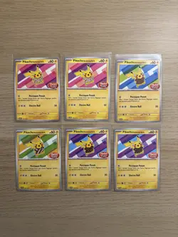 6x Pikachu Batik Indonesia Promo Pokemon 101/SV-P 155 154/SV-P 190/SV-P - Image 1