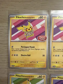 6x Pikachu Batik Indonesia Promo Pokemon 101/SV-P 155 154/SV-P 190/SV-P - Image 3