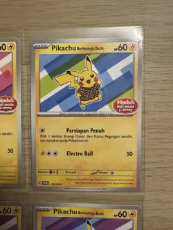 6x Pikachu Batik Indonesia Promo Pokemon 101/SV-P 155 154/SV-P 190/SV-P - Image 5