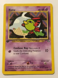 Carte Pokemon - JCC - Natu - 59/75 - Neo Discovery - 1er Ed - Neuf - Image 1