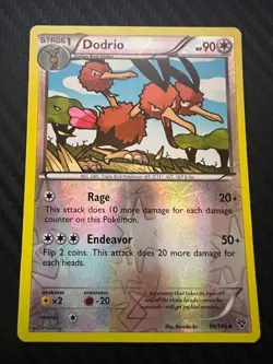 Pokemon TCG Dodrio 99/146 Uncommon Reverse Holo Pokemon XY Base Set LP - Image 1