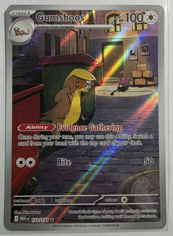 Pokemon Mega Evolution Gumshoos 153/132 Illustration Rare IR NM Full Art - Image 1