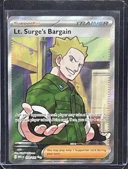 Lt. Surge's Bargain 170/132 Ultra Rare - Pokemon TCG - Mega Evolution - NM+ - Image 1