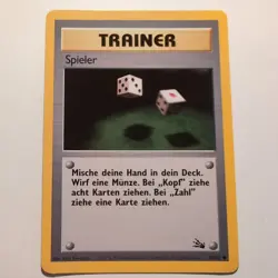 Spieler / Gambler - Pokemon TCG Karte - Fossil - 60/62 - 1999 - Deutsch - Image 1