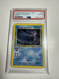 Pokemon 2001 Shining Gyarados #65 Holo Neo Revelation PSA 6 New CERT - Image 1