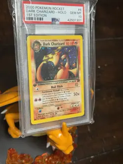 Pokemon Dark Charizard Team Rocket 1st Edition Holo Rare #4 PSA 10 Gem Mint - Image 2