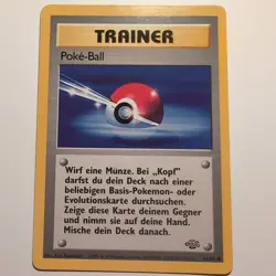 Poke-Ball / Poke Ball - Pokemon TCG Karte Dschungel / Jungle 64/64 1999 Deutsch - Image 1
