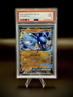 2025 POKEMON PRE EN-PRISMATIC EVOLUTION SLUCARIO EX 051 PSA 9 MINT - Image 2