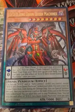 Yu-Gi-Oh D/D/D Zero Demise King Zero Machinex Ultra 1st Edition - Image 1