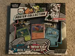 Pokemon TCG SV10.5 Black Bolt & White Flare Unova Poster Collection Box Sealed - Image 1
