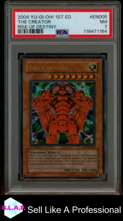 THE CREATOR RISE OF DESTINY YU-GI-OH! RDS-RISE OF DESTINY 2004 EN005 PSA 7 - Image 1