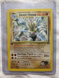 Giovanni's Machamp - Pokemon - 1st Edition Holo - Gym Challenge - 6/132 - Image 1