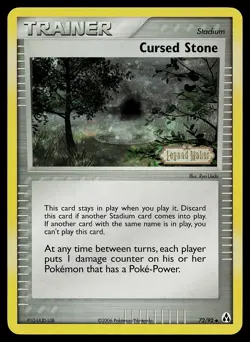 Pokemon Card - Cursed Stone Legend Maker 72/92 Reverse Holo Stamped - Image 1