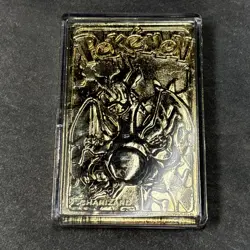 Pokemon 23K Gold Plated CHARIZARD Card 1999 Burger King Promo SEALED COA - Image 2