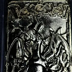 Pokemon 23K Gold Plated CHARIZARD Card 1999 Burger King Promo SEALED COA - Image 4