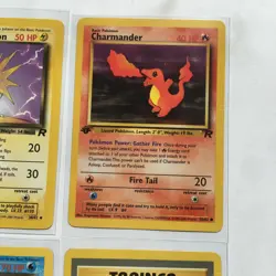 Vintage Pokemon Card lot Team Rocket Dark Jolteon Charmander Gyarados 1st Ed - Image 4