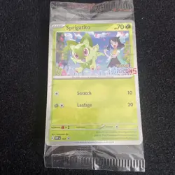 Sprigatito SVP 191 Horizons Surging Sparks Sealed Pokemon Holo Promo Card 2024 - Image 1