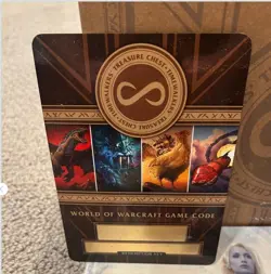 World of Warcraft Blizzcon Code Timewalker’s Treasure Chest Card Rare Unused - Image 1