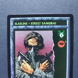 Vintage 1997 “Flatline - Street Samurai” Shadowrun Promo Card see description - Image 2