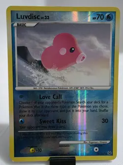 Luvdisc 35/127 Platinum Rare Reverse Holo Pokemon Card TCG - Image 1