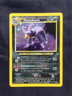 Pokemon Cards: Neo Discovery Rare Holo: Houndoom 4/75 - Image 1