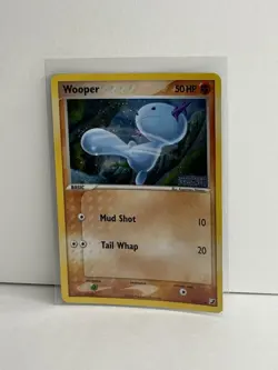Pokemon TCG Wooper Card Unseen Forces 79/115 Stamped Holo 2005 - Image 2