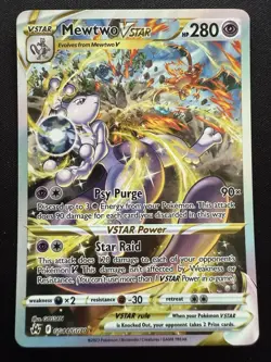 Mewtwo VSTAR GG44/GG70 Crown Zenith Galarian Gallery Mewtwo EX Pokemon Card - Image 1