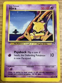 Abra Legendary Collection 67/110 Pokemon Card - Near Mint - Image 1