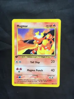Pokemon Cards: Neo Genesis 1st Edition Uncommon: Magmar 40/111 - Image 1