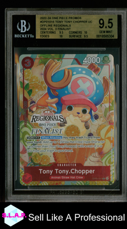 TONY TONY.CHOPPER UC/ 2022-24 ONE PIECE CARD GAME PRO OP01015 BGS 9.5 - Image 1
