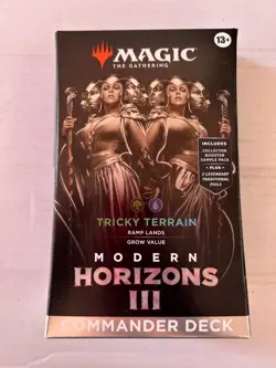 MTG Tricky Terrain Commander Deck Modern Horizons 3 III New English Magic - Image 1