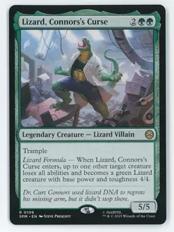 Lizard, Connors's Curse #0106 MTG Marvel's Spider-Man Magic The Gathering - Image 1