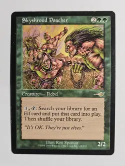 MTG Magic the Gathering Skyshroud Poacher (119/143) Nemesis LP - Image 1