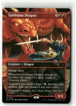 Goldspan Dragon - D&D Secret Lair MTG NM - Image 1