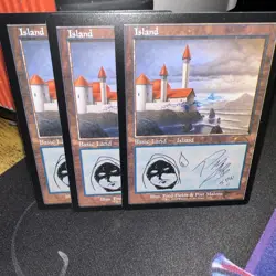 MTg magic the gathering island retro gram 3x POST MALONE : - Image 1