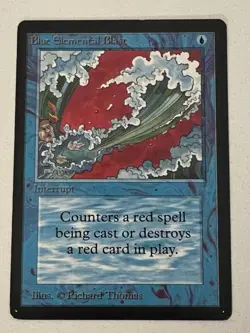 Magic the Gathering MTG Beta Blue Elemental Blast LP+ (Beta Bob) - Image 1