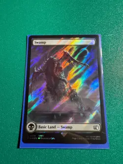 Magic the Gathering: Final Fantasy - Full Art SURGE FOIL Swamp FIN#574 - Image 1